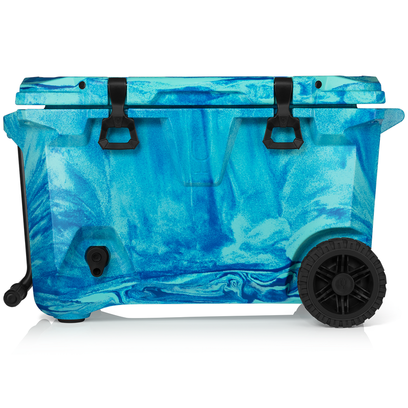 BrüTank 55-Quart Rolling Cooler | Ocean Swirl V8