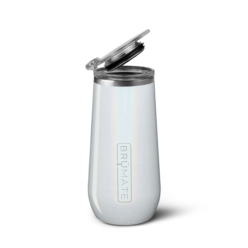 Champagne Flute | Glitter White | 12oz D4